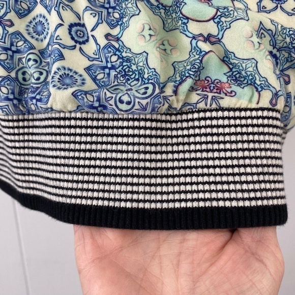 HILARY MacMillan size XS tunic length lined hooded shirt ribbed cuffs and hips - Picture 5 of 12